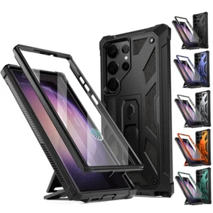 For Galaxy S23 Ultra S23 S23 Plus Case Full-Body Rugged Shockproof Cover w/Stand - Photo 1 sur 12