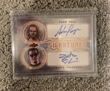 ADAM PAGE & YUJIRO TAKAHASHI 2020 Leaf Ultimate Signatures Autograph card, NJPW
