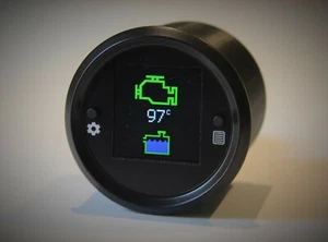 Engine temperature and coolant level 52mm gauge - visual/audible alarms - Picture 1 of 12