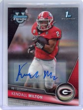 KENDALL MILTON 2023 BOWMAN CHROME U 1ST BOWMAN AUTO Georgia Bulldogs
