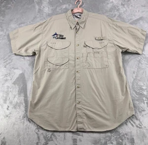 Columbia Bonehead Shirt Men's Medium Tan Reel Screamer Fishing Vented Angler - Picture 1 of 14