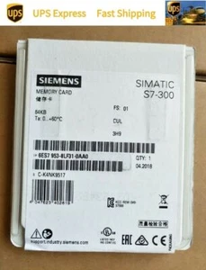 Free Tax 6ES7953-8LF31-0AA0 Siemens Memory Card New In Box Expedited Shipping - Picture 1 of 8