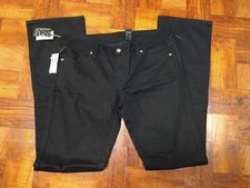 Buffalo David Bitton Jeans 31x34 Black Rinse NWT Women's Wide Leg (Retail $98)