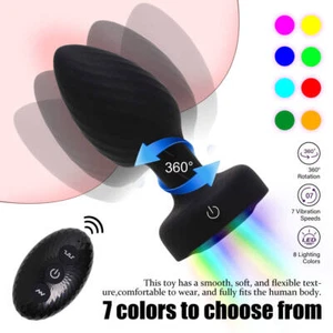 360° Rotation Analvibrator Vibrator Anal Plug Dildo Massagegerät Sexspielzeug😈 - Bild 1 von 71