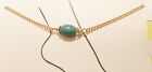 bracelet de cheville couleur or brillant déco perle olive turquoise 683