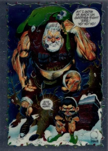 1993 Wizard Chrome - Santa Christmas Eve in Brooklyn Promo Card #1 - Picture 1 of 2