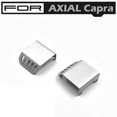 For AXIAL CAPRA RC Car Upgrade Part 2PCS Front & Rear Axle Guard Armor Silver - Image 1 of 3