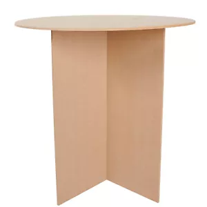 Table 30" Round Wood Display MDF 250 Pound Capacity 29 7/8” High Merchandise - Picture 1 of 8