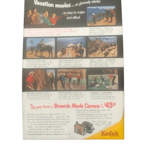 Vintage 1952 Kodak Brownie Movie Camera Ad Advertisement - Picture 1 of 3