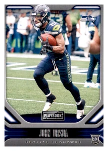 Playbook 2019 John Ursua NFL inserto novato radiocontrol PWE Seahawks #185 - Imagen 1 de 2