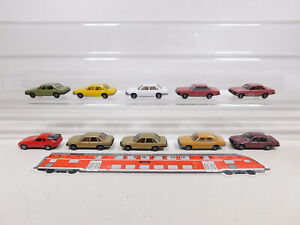 DE312-0,5 #10x Herpa H0 1:87 Pkw: Opel Sénateur + Audi + Ford Granada+Porsche