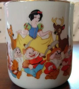 Taza de café/té de porcelana de colección Disney Blancanieves y los siete enanitos hecha en Japón - Imagen 1 de 8