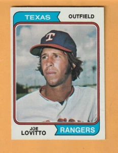 Joe Lovitto Texas Rangers 1974 Topps #639 San Pedro California - Imagen 1 de 2