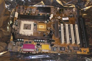 Ecs p6bxt-a+ SLOT 1 Socket 370 rev. 1.3b atx motherboard, 2x isa, 4x pci, 1x agp - Picture 1 of 15