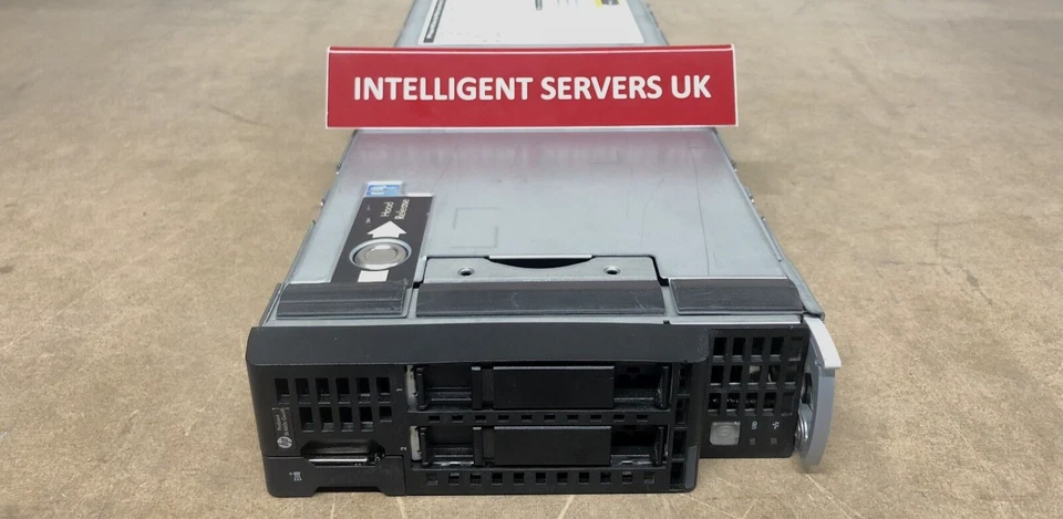 HP BL460c Gen9 V3 2x E5-2650v3 64GB P244br/1GB 12GB 1x 10GB 536FLB Blade Server - Image 1 of 1