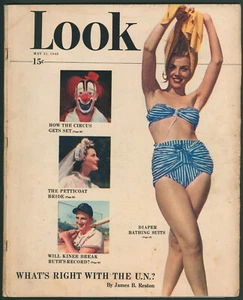 LOOK Magazine May 25, 1948 Stanley Kubrick Circus Photos~ Diaper Bathing Suits - Picture 1 of 7