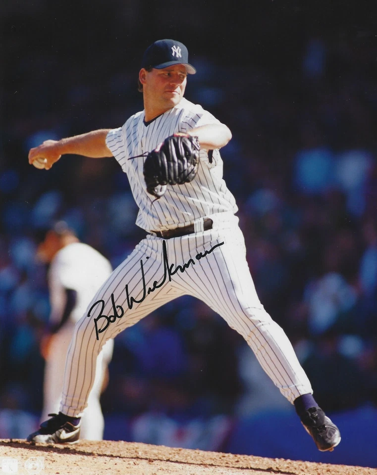 Foto firmada autografiada por Bob Wickman de 8x10 - Indios de los Cerveceros de los Yankees de Nueva York con certificado de autenticidad Foto 1 de 1