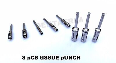 8 Pcs Tissue Punch Dental Implant Surgical Instruments Tools New CE • 24.99£