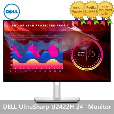 DELL UltraSharp U2422H 24" Monitor - Tracking - Image 1 of 4