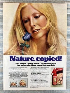 Toni Company Look of Nature Hair Color Foam Dye Care 1971 Vintage Print Ad - Picture 1 of 1