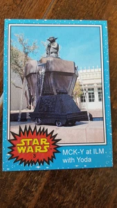 2016 STAR WARS CELEBRATION EUROPE LONDON MCK-Y ILM YODA PROMO CARD TOPPS # 3 - Picture 1 of 1