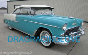 1955 Chevy BelAir Classic American Car 8x10 GLOSSY PHOTO! - Picture 1 of 1