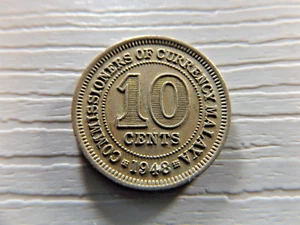 MALAYA 1948 10 Cents - Picture 1 of 2