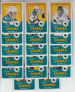 10/11 OPC San Jose Sharks Retro w/RC 17 Cards - Thornton Miittymaki Wingels RC + - Picture 1 of 1