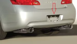 Rear License Plate Mount Bracket for INFINITI Q60 Q40 G25 G35/37 Coupe Sedan New - Picture 1 of 16