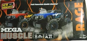 New Bright 1:24 Radio Controlled Mega Muscle Truck - Blue - Picture 1 of 5
