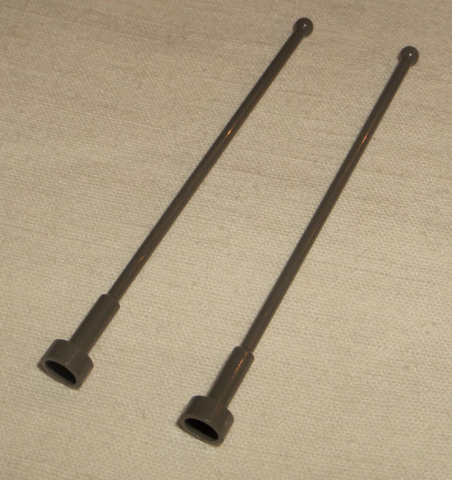 2x Lego 2569 25699 47094 Antenne Antenna Whip 8H alt dunkelgrau dark gray - Bild 1 von 1