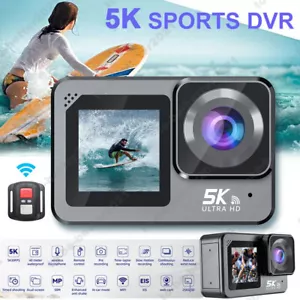 5K 50MP Action Camera,30FPS WiFi Ultra HD Sports 1.3" Dual Touch Screen 170° - Picture 1 of 12