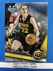 2024 #34 Caitlin Clark Bowman Chrome Basketball Base Card Iowa Hawkeyes - Foto 1 di 2