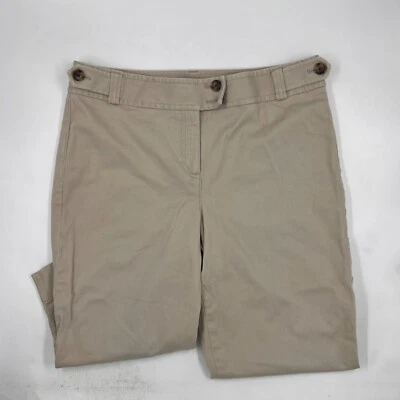 Ann Taylor Womens Capri Shorts Size 8p Petite Beige Tan Khaki Cotton Ankle - Image 1 of 4