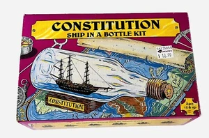 CONSTITUTION 1984 SHIP IN A BOTTLE KIT MODEL #203 - Picture 1 of 7