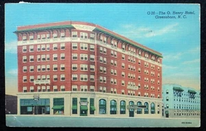 1952 ~ THE O. HENRY Hotel ~ Greensboro NC Postcard - Picture 1 of 2