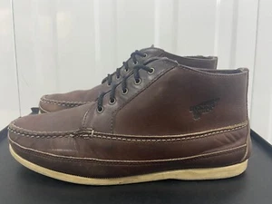 Botas Chukka Red Wing 9128 Cuero Marrón Cubierta Barco Zapatos Sin Marca Suelas Reino Unido 9 - Imagen 1 de 9
