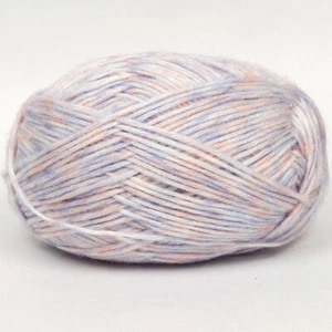 Puff Yarn (Dyed Sunset) 10 ply Aran 100g 250m Acrylic Cotton Soft - Picture 1 of 2
