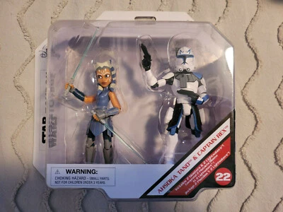AHSOKA TANO & CAPTAIN REX Star Wars Toybox MIB Figura de acción #25 Disney Store Foto 1 de 2