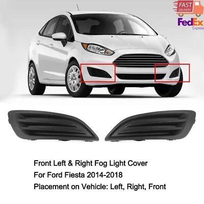Front Left & Right Fog Light Cover Trim For Ford Fiesta 1.0 1.6 14~18 AU. - Image 1 of 4