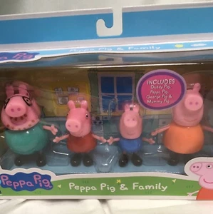 Peppa Pig And Family Set 4 Figure Pack Peppa Pig And Family Brand New - Picture 1 of 3