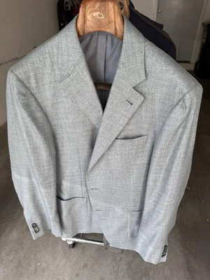 Abrigo deportivo Canali verde menta talla 54R Foto 1 de 4