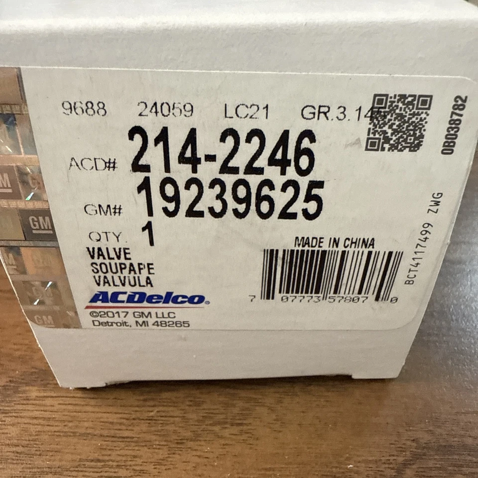 AC Delco 214-2246 Vapor Canister Purge Solenoid for Chevy Olds Le Sabre De Ville - Image 1 of 1