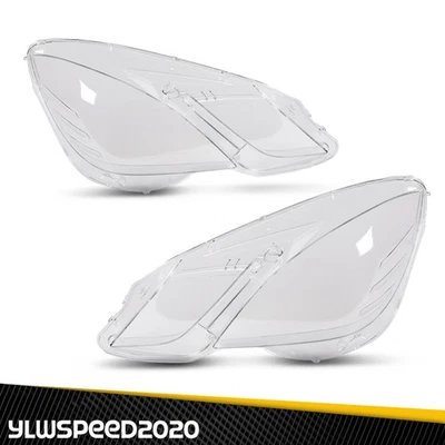 Pair Headlight Lens Cover For 2009-2013 Mercedes-Benz E Class W212 E350 E500 E63 - Изображение 1 из 4