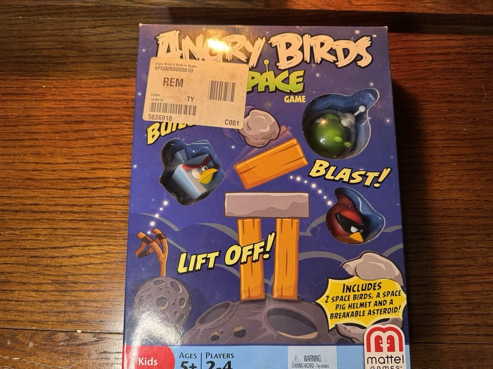 NEW* Angry Birds Space Game 2012 Mattel Build-Blast-Lift Off-Fun! - New - Image 1 of 4