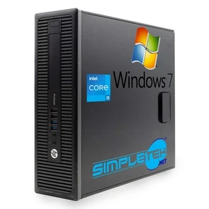 HP 600 G1 SFF i5 WIN7 Pro 16GB 240GB 1TB HDD 1GB Gpu GT710 PC RS232 Com Serial - Picture 1 of 4