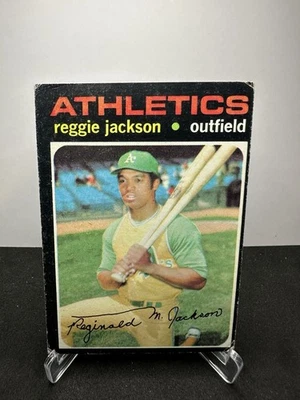 1971 Topps #20 Reggie Jackson Atletismo de Oakland tercer año Leyenda Sr. Octubre (1) Foto 1 de 2