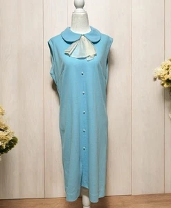 Vestido De Colección Años 60 Para Mujer L Peter Pan Cuello Perlas Acanalado Vestido Años 60 Mod Tea Party - Imagen 1 de 7
