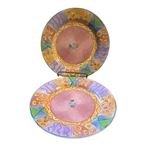 Lot Of 2 Sango The Sweet Shoppe by Sue Lipkin Dessert Plate 8" Cherry Cheesecake - Picture 1 of 4