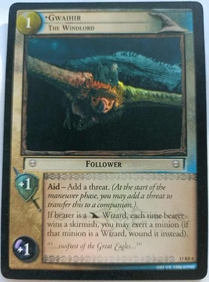 LOTR TCG - GWAHIR THE WINDLORD 17RF4 FOIL - Rise Of Saruman - Image 1 of 2